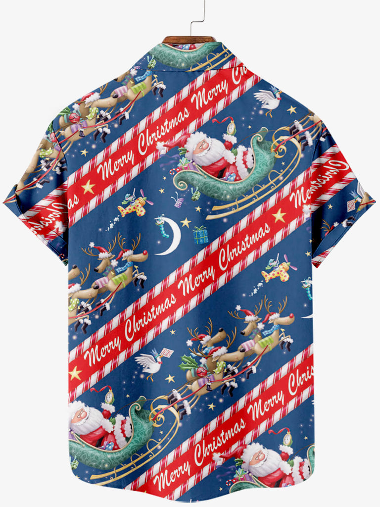 Merry Christmas Santa Men's Short Sleeve Shirt