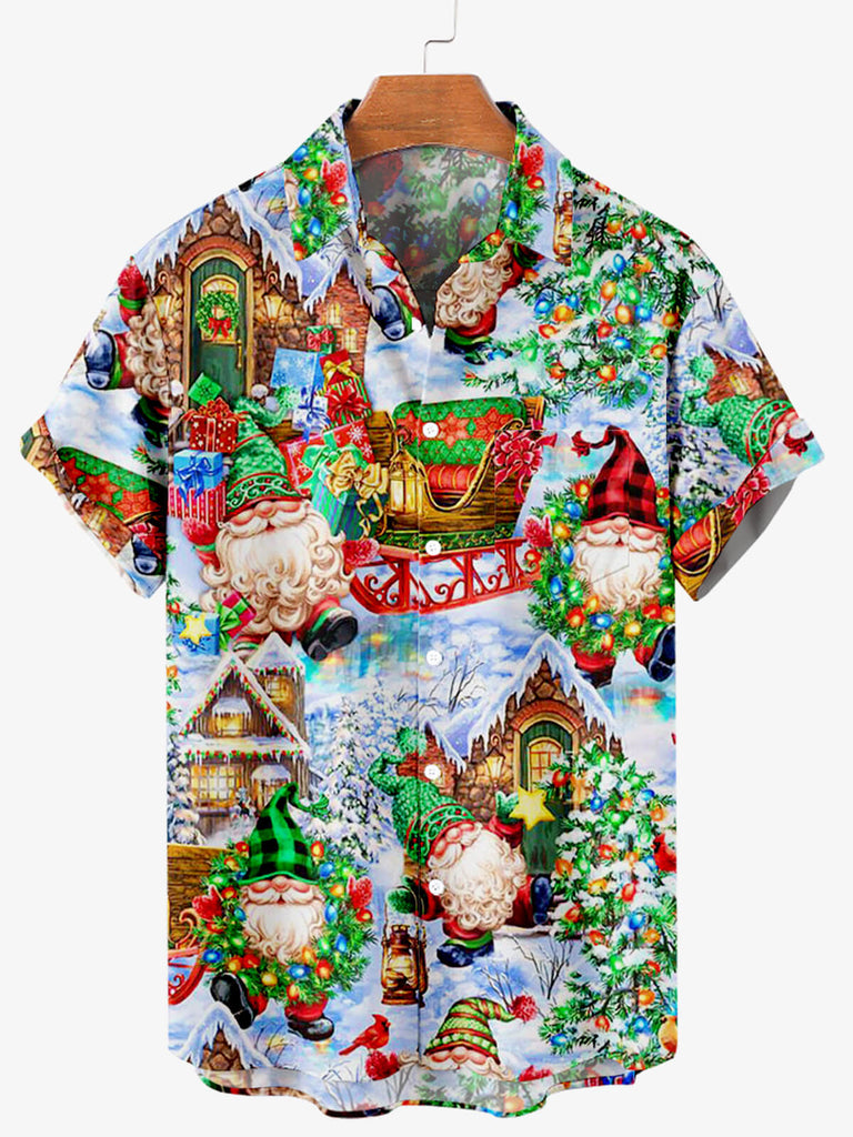 Christmas Family Men's Short Sleeve Shirt Colors / M