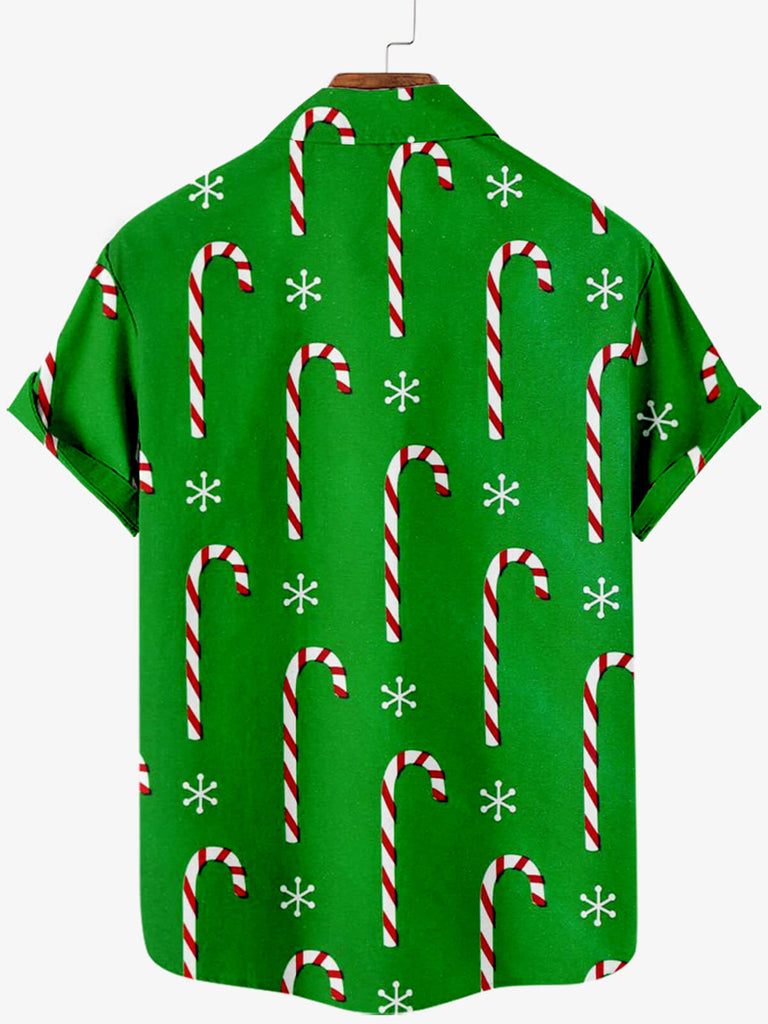 Christmas Green Monstre Men's Short Sleeve Shirt