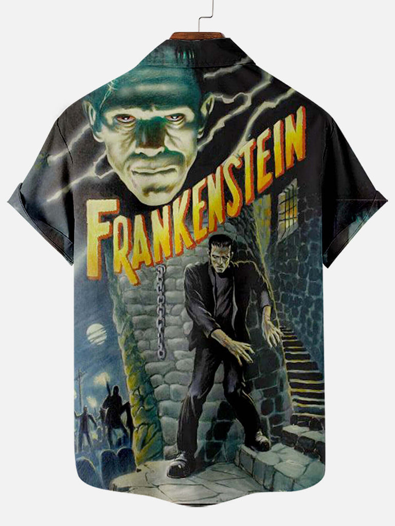 Frankenstein Castle Men's Short Sleeve Shirt