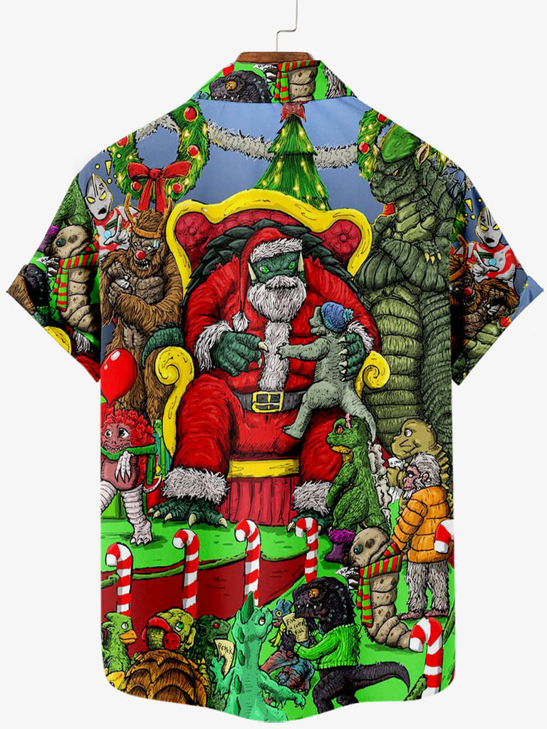 Christmas Monster Men's Short Sleeve Shirt