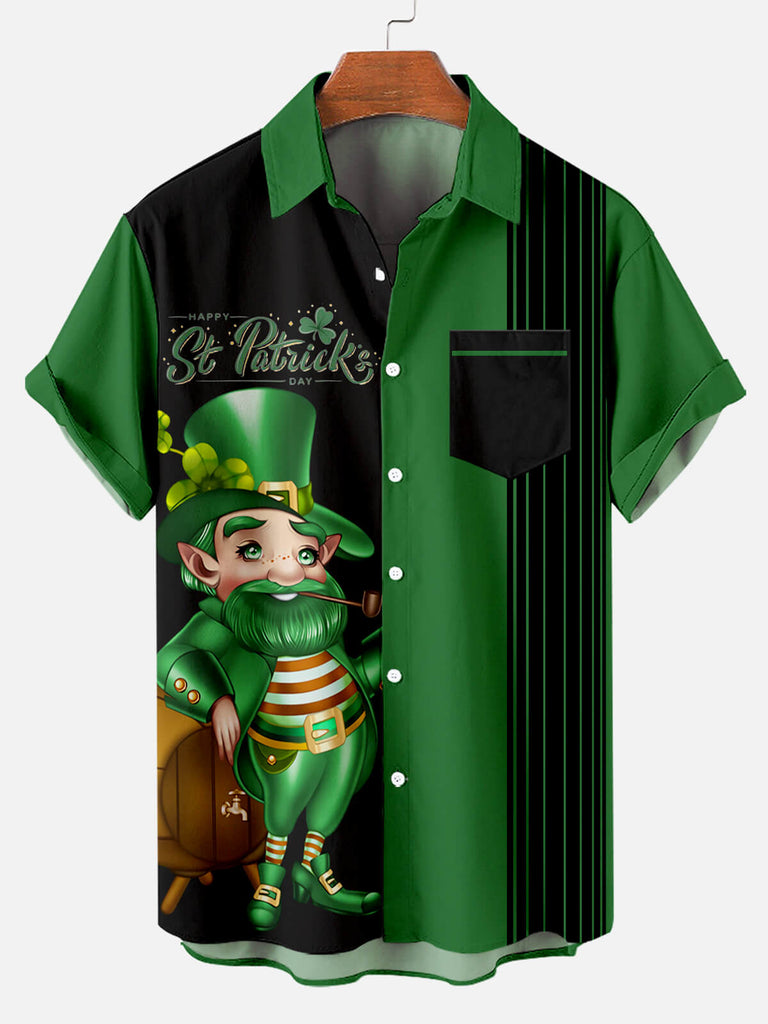 St Patrick Elves Men's Short Sleeve Tops Green / M