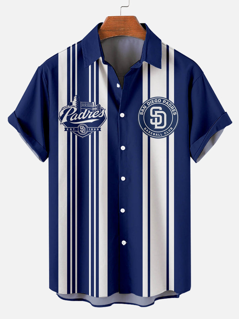 San Diego Padres Men's Short Sleeve Shirt Blue / M