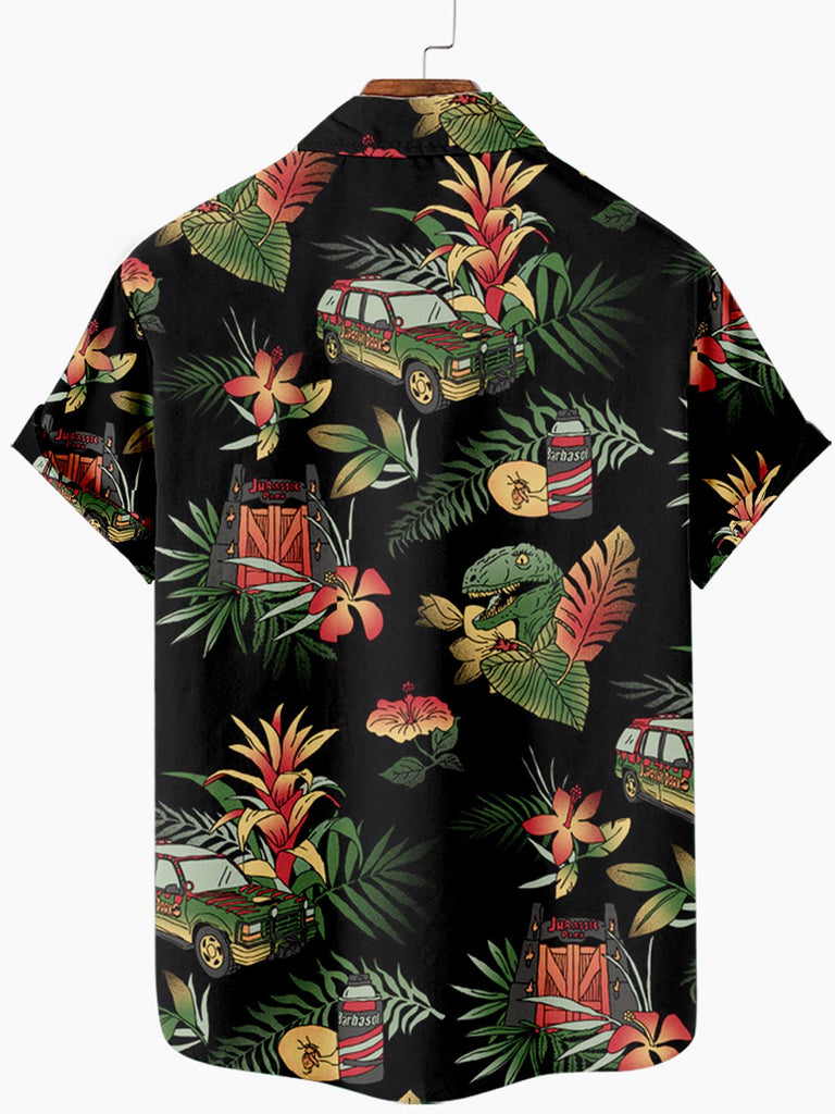 Hawaii Dinosaur Men's Short Sleeve Shirt
