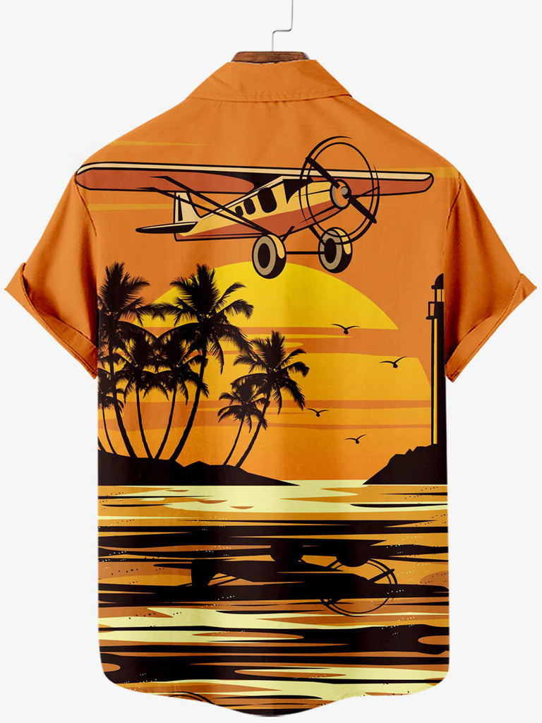 Hawaii Landscape Men's Short Sleeve Shirt