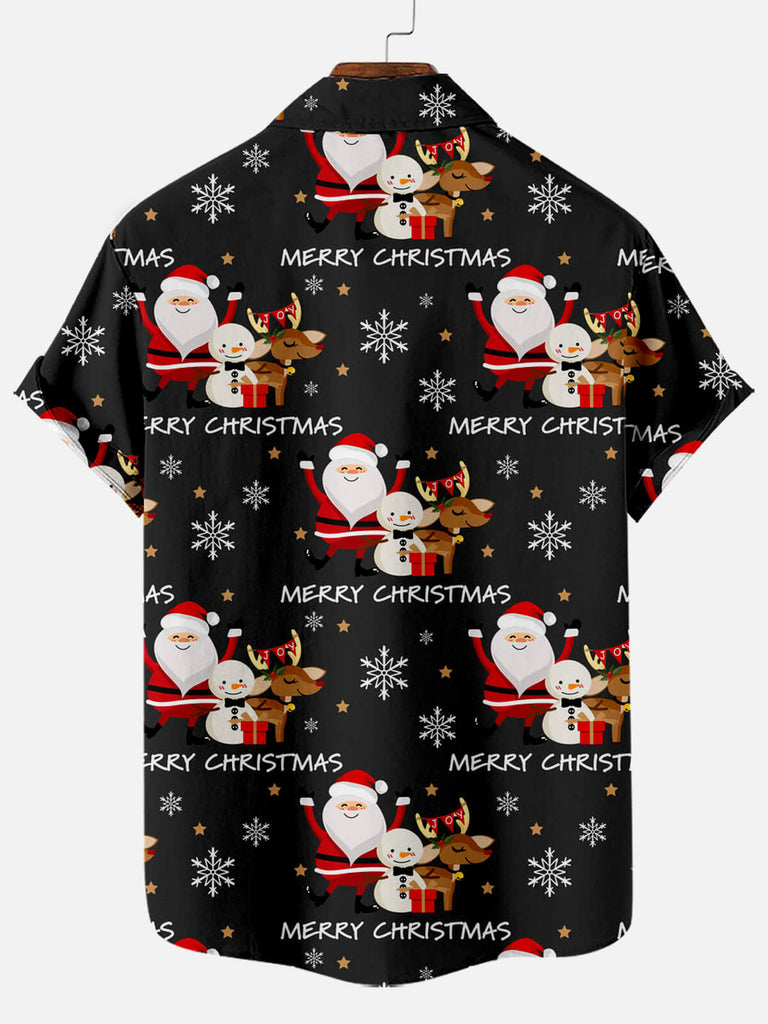 Christmas Santa Men's Short Sleeve Shirt