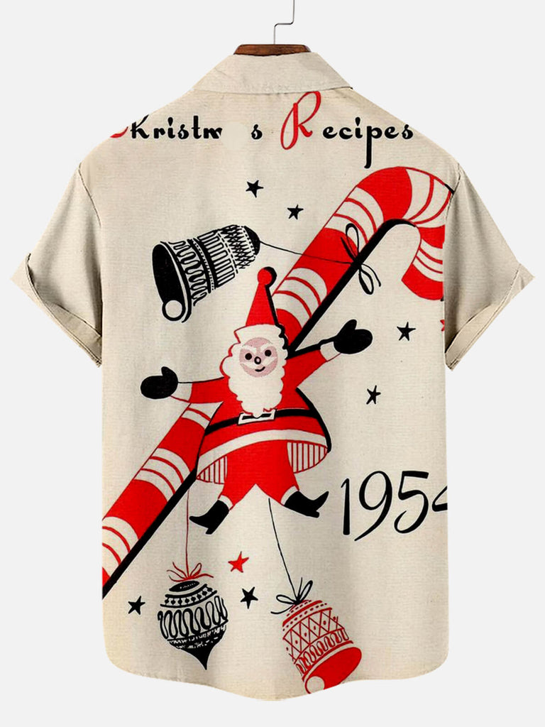 Christmas Claus 1954 Men's Short Sleeve Shirt