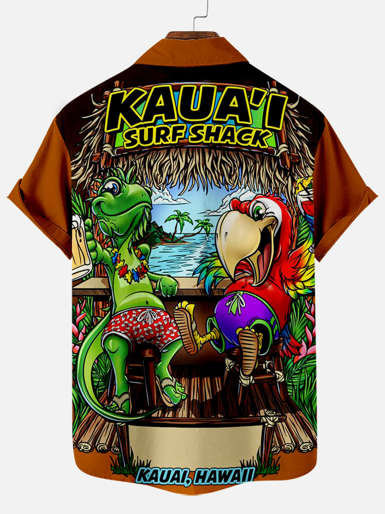 Kaua's Surf Shack Men's Short Sleeve Shirt