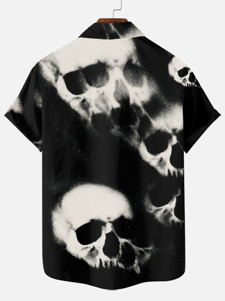 Halloween Skull Men's Short Sleeve Shirt