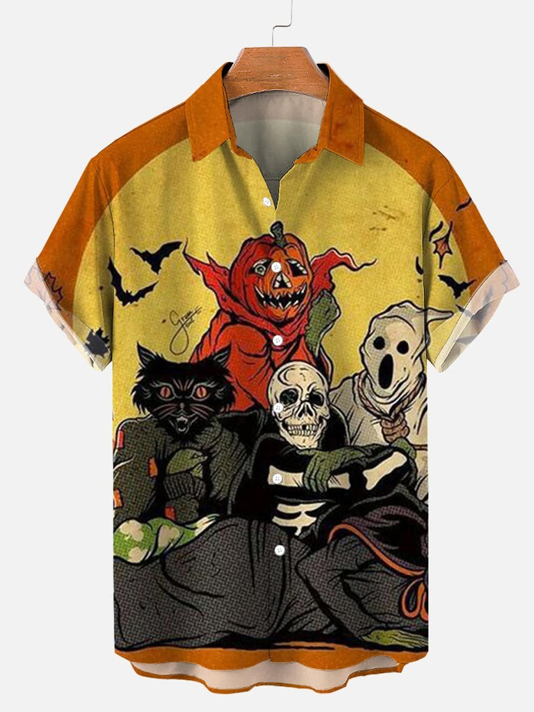 Halloween Classic Element Men's Short Sleeve Shirt Colors / M