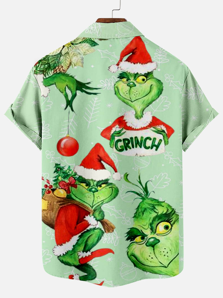 Merry Christmas Grinch Men's Short Sleeve Shirt