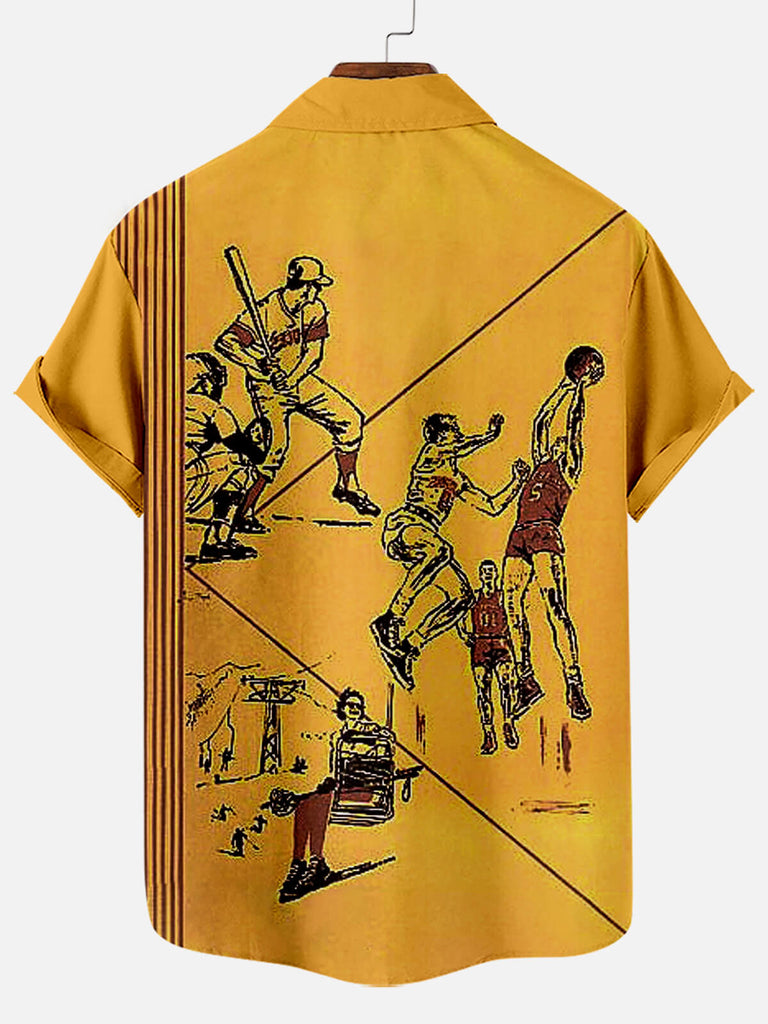 Men's 70s-80s Pop Culture Short Shirt