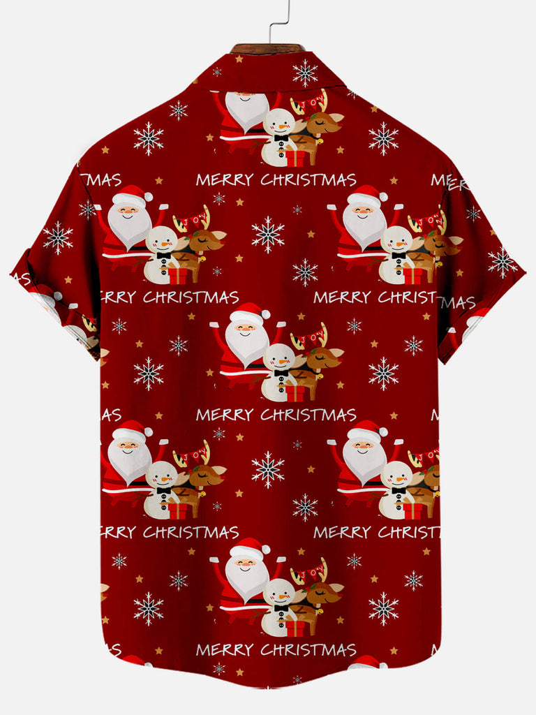 Christmas Santa Men's Short Sleeve Shirt