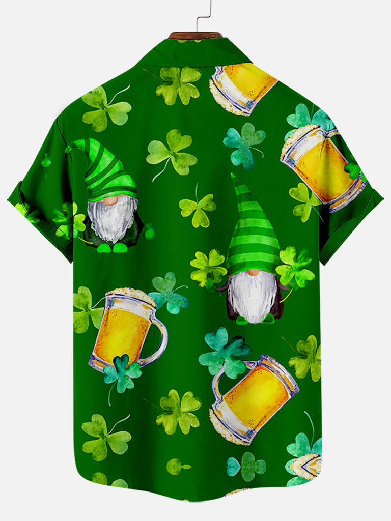 St Patrick's Day Drink Up Men's Short Sleeve Shirt