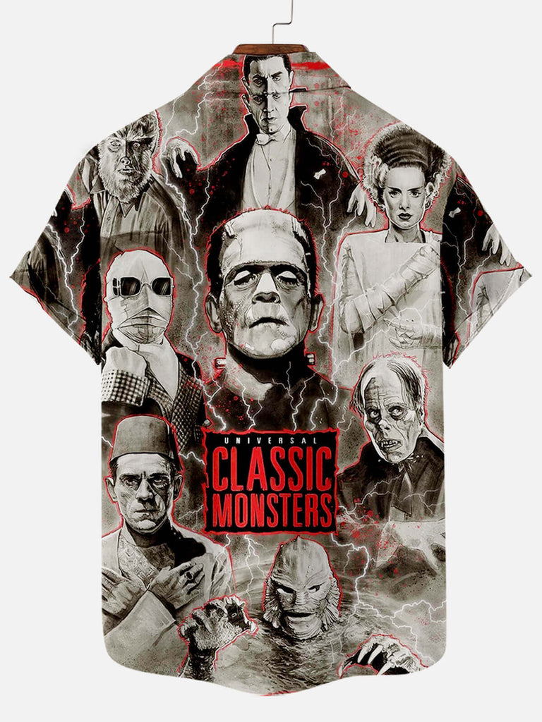 Classic Monsters Men's Short Sleeve Shirt