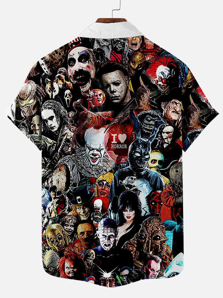 Halloween Horror Movie Men's Short Sleeve Shirt