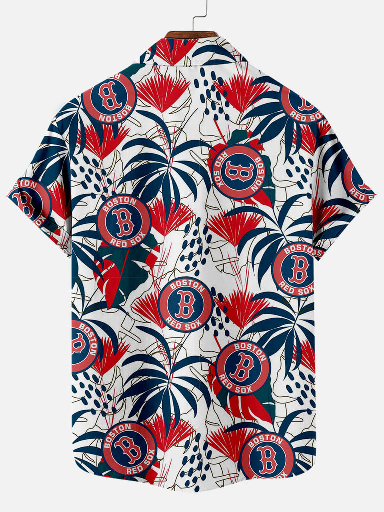 Hawaiian Red Sox Men's Short Sleeve Tops