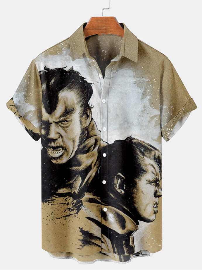 Werewolf Curse Men's Short Sleeve Shirt Khaki / M