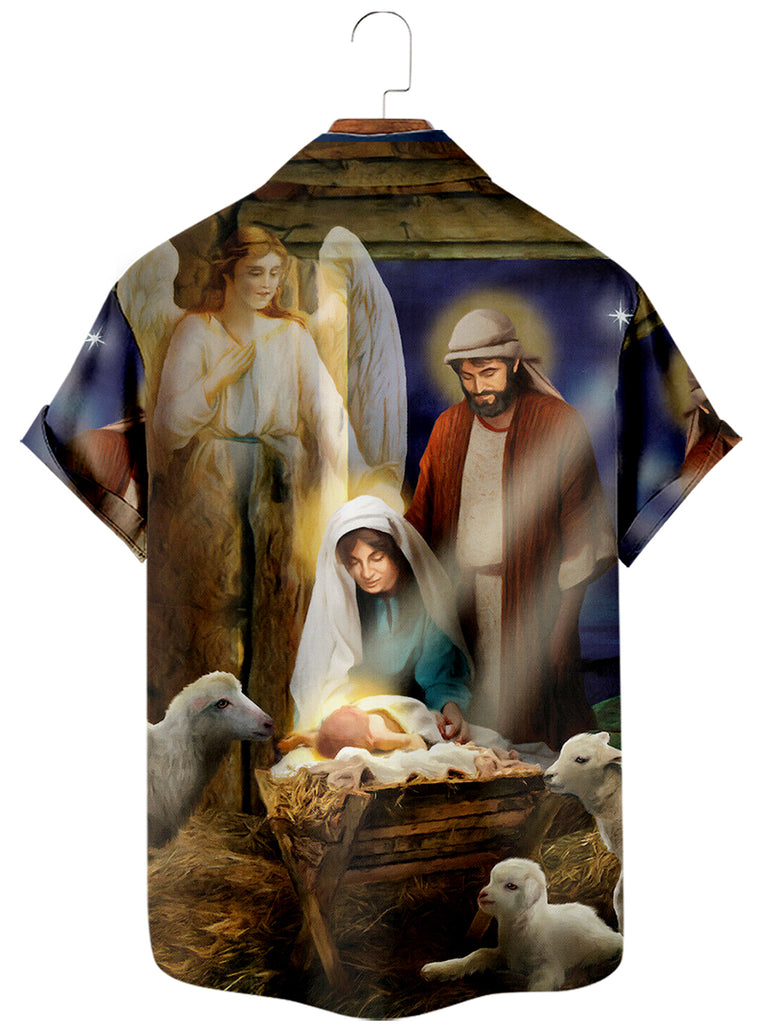 Jesus Christmas Men's Short-Sleeved Shirt