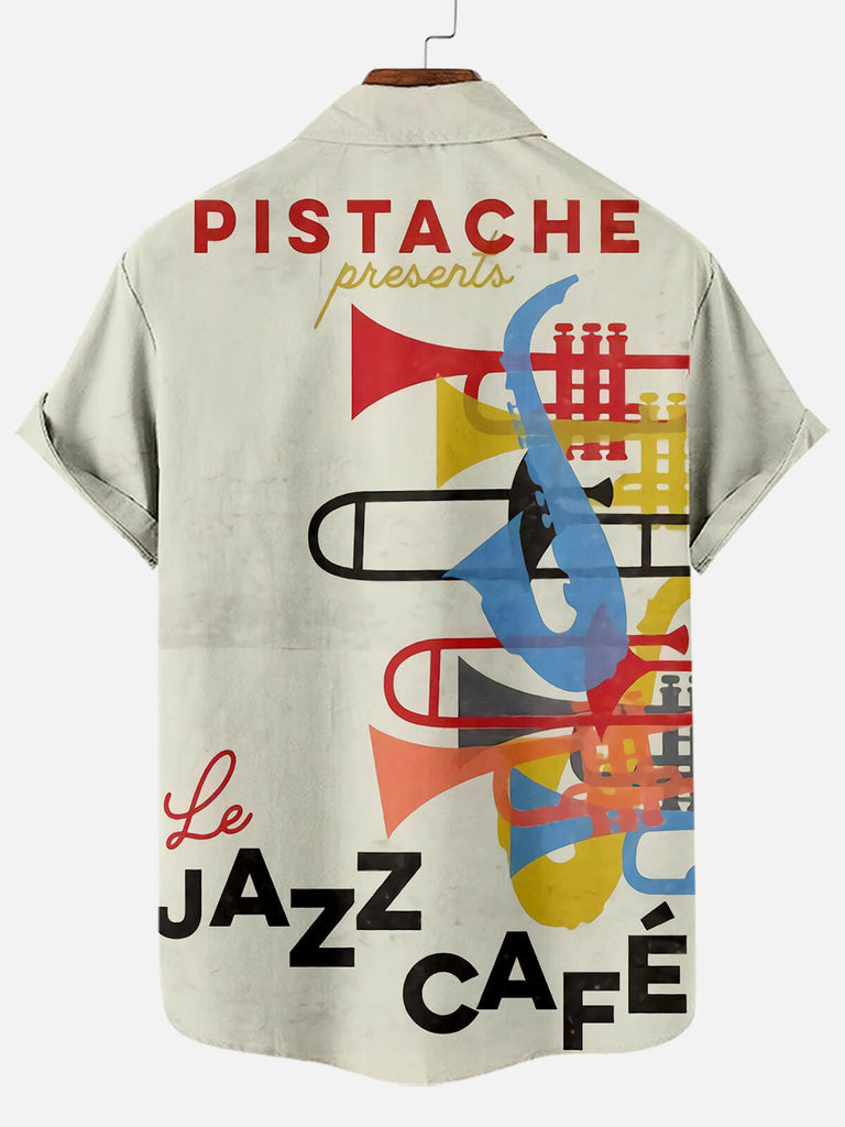 Pistache Music Men's Short Sleeve Shirt