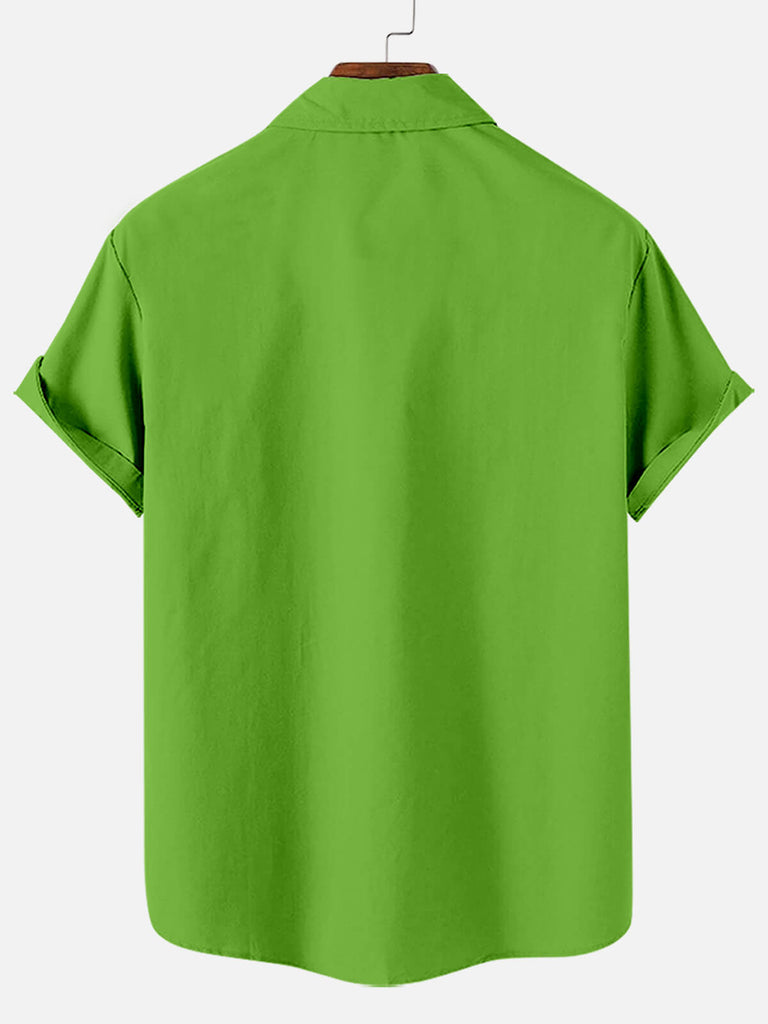 Christmas Green Monster Men's Short Sleeve Shirt