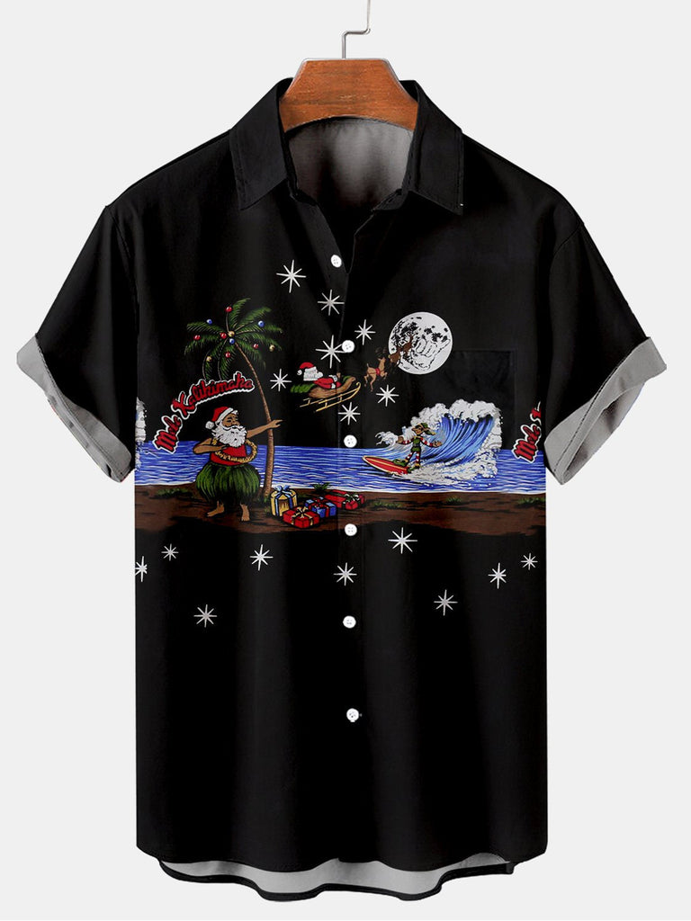 Christmas Vacation Men's Short Sleeve Shirt Black / S